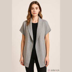 NEW Lole Grey Open Front Sweater/Cardigan